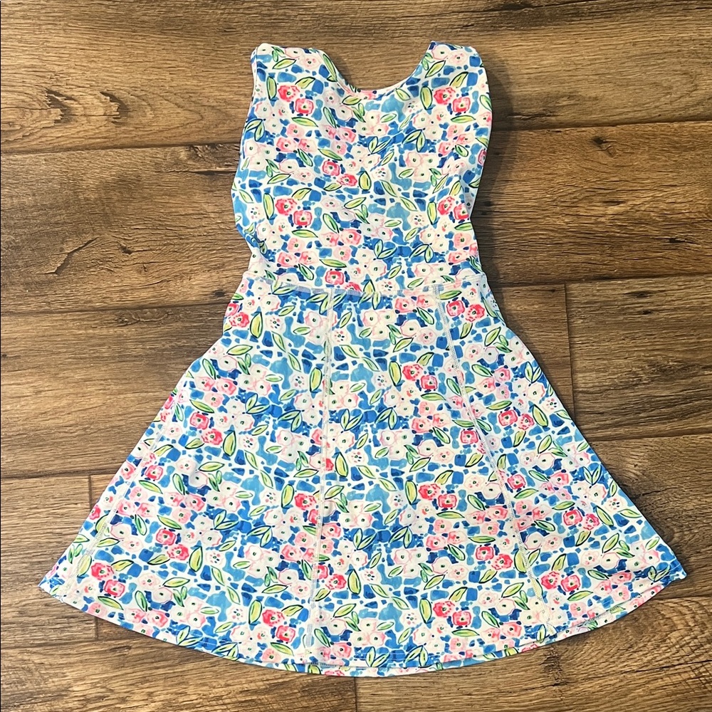 Floral Blue Kids Dress